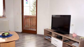 Télévision, cheminée