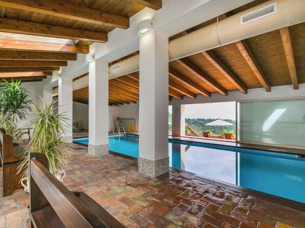 Indoor pool, a heated pool