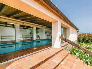 Indoor pool, a heated pool
