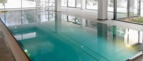 Indoor pool, a heated pool