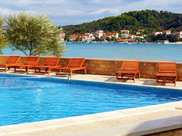 A heated pool