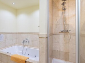 Hair dryer, towels