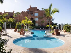 A heated pool