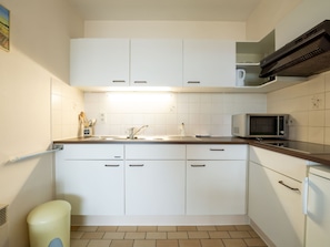Fridge, microwave, toaster, highchair
