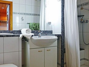 Hair dryer, towels