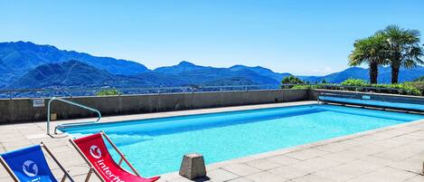 Una piscina riscaldata