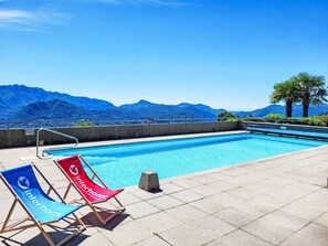 A heated pool - Bellavista Erika 19 by Interhome (Cademario)