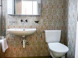 Hair dryer, towels