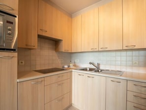 Fridge, microwave, oven, toaster