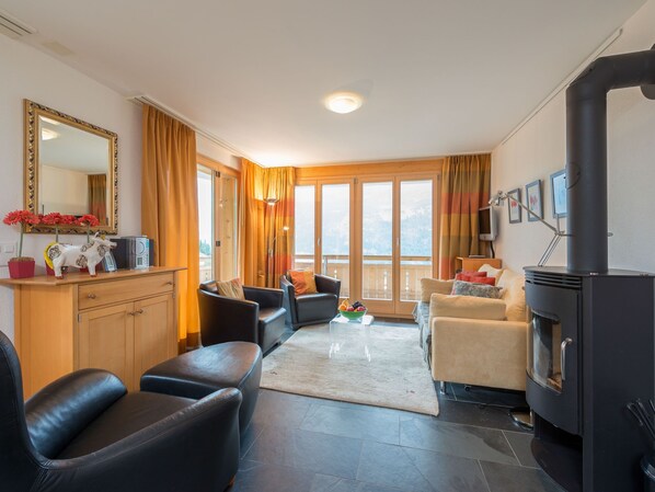 TV, fireplace, DVD player