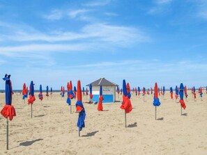 Enjoy a day at the beach with easy access to amenities and services.