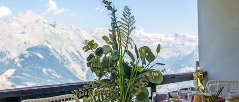 屋外ダイニングエリア