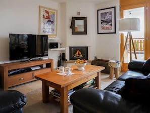 TV, fireplace, DVD player