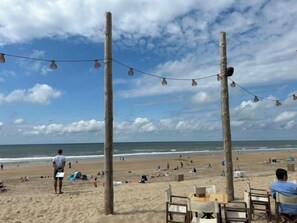 Vlak bij het strand