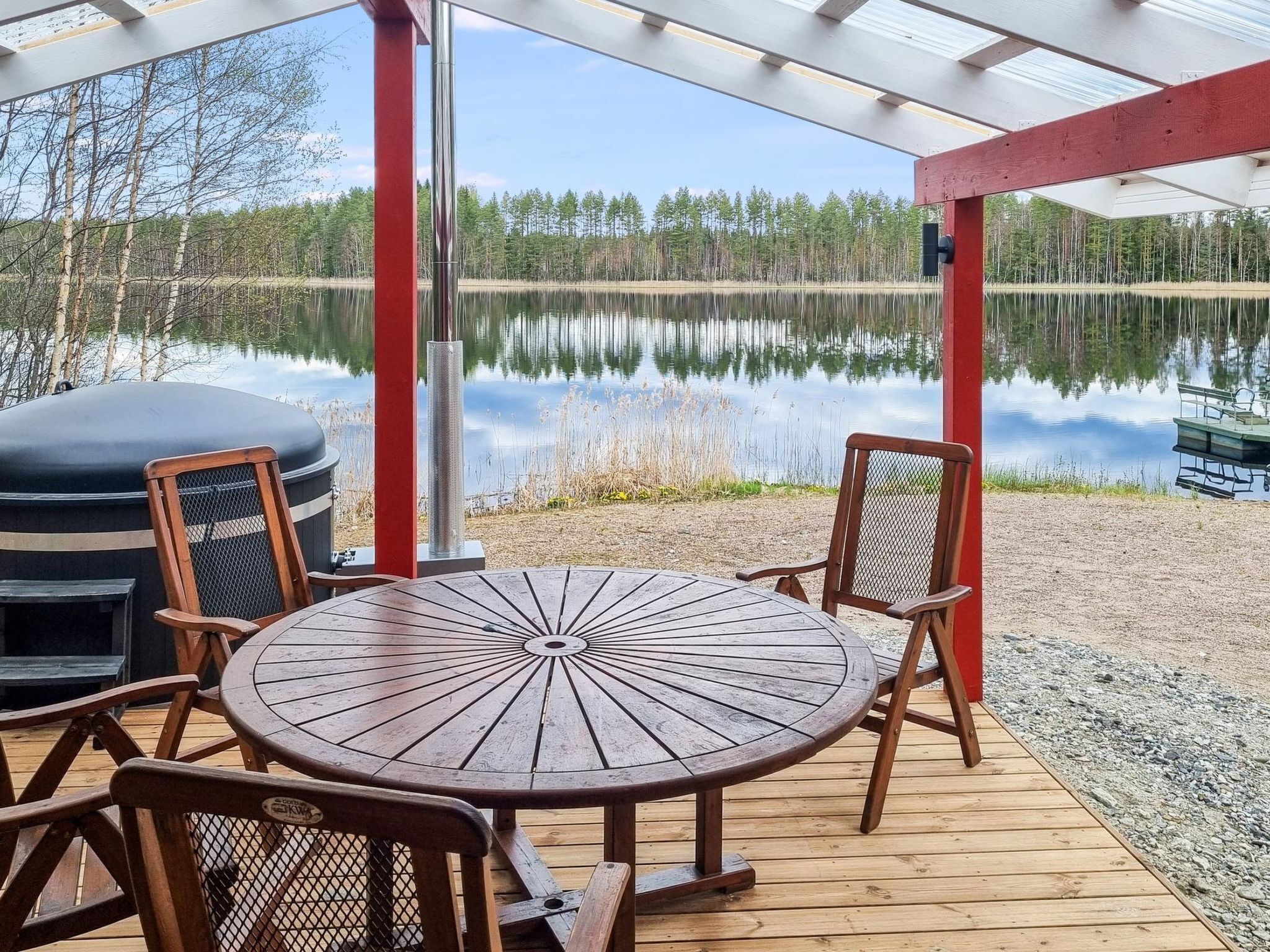 屋外ダイニングエリア