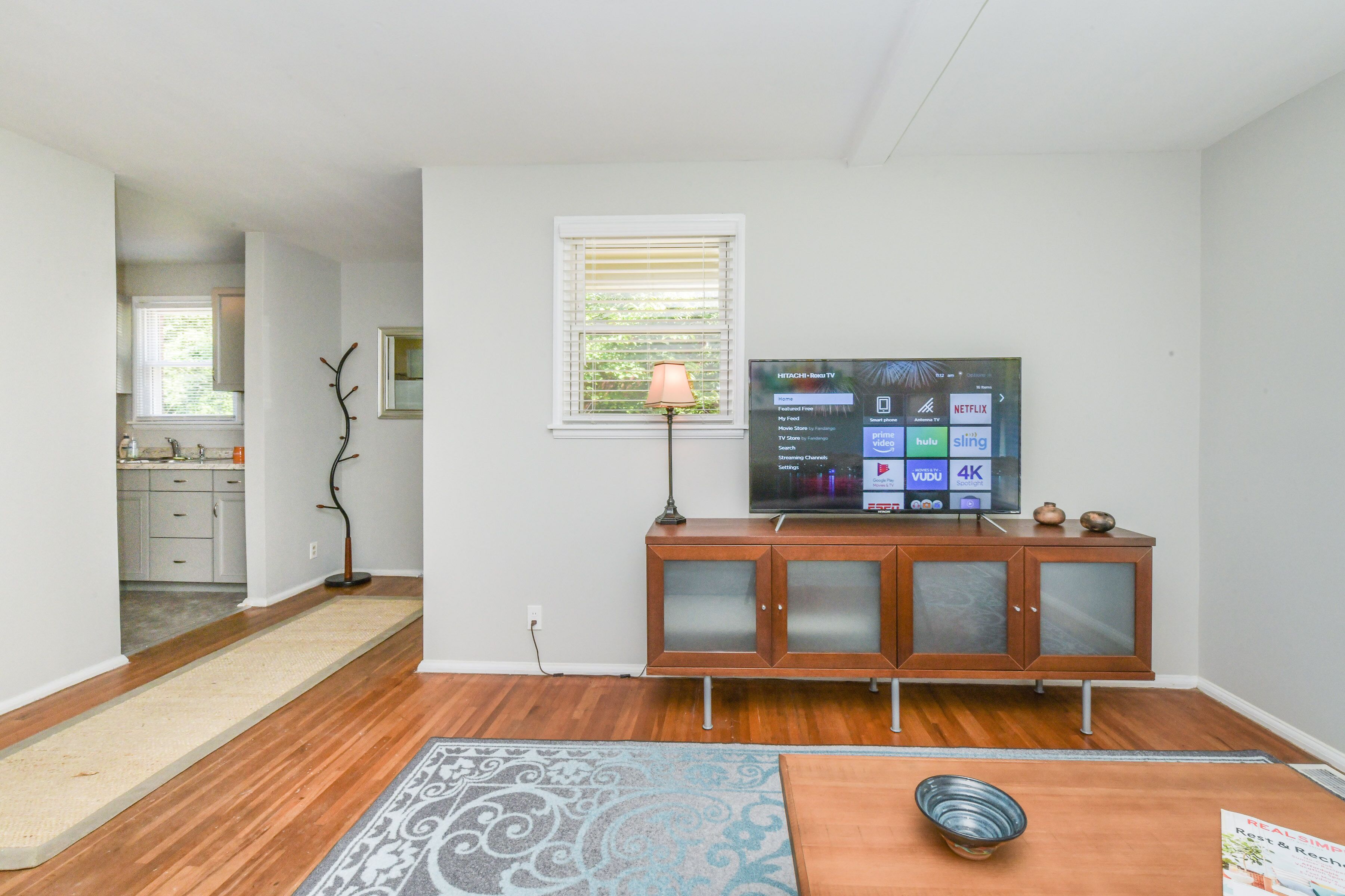 57" Roku TV for streaming. 