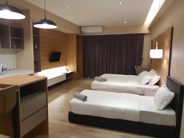 Iron/ironing board, WiFi, bed sheets, wheelchair access - Studio WIth Kitchen K1-06-02B @ Little Ant's Nest by Golden Ways (Kota Kinabalu)