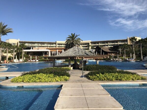 A heated pool