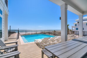 A heated pool