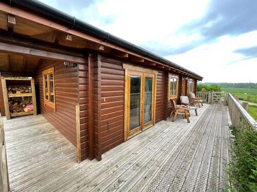 Two bedroom logcabin with spectacular view and private balcony