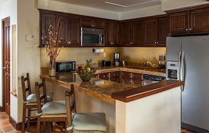 Microwave, oven, toaster, blender