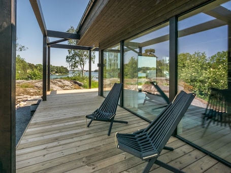 Terrace/patio. Kasnäs marina b 16 by Interhome