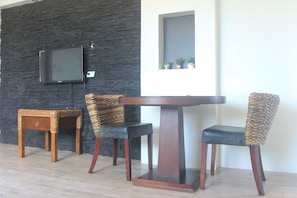 Family Villa, 1 Bedroom, Kitchenette | Living area | Flat-screen TV