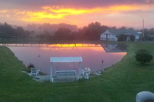 The sunrise over Gypsy WInd, best enjoyed with a cup of coffee!