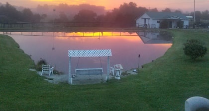 Tranquil morning horizons watching the horses graze in your own private space.