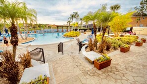 Outdoor pool, a heated pool - Vacation Rental: Townhouse at Terra Verde Resort near Disney - Private Pool (Kissimmee)