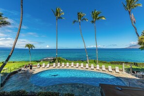 Pool - Royal Mauian 204: Oceanfront Paradise in South Kihei with Stunning Views! (Kihei)