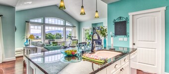 Lake view home w/ deck, huge lawn, patio & outdoor kitchen - near downtown