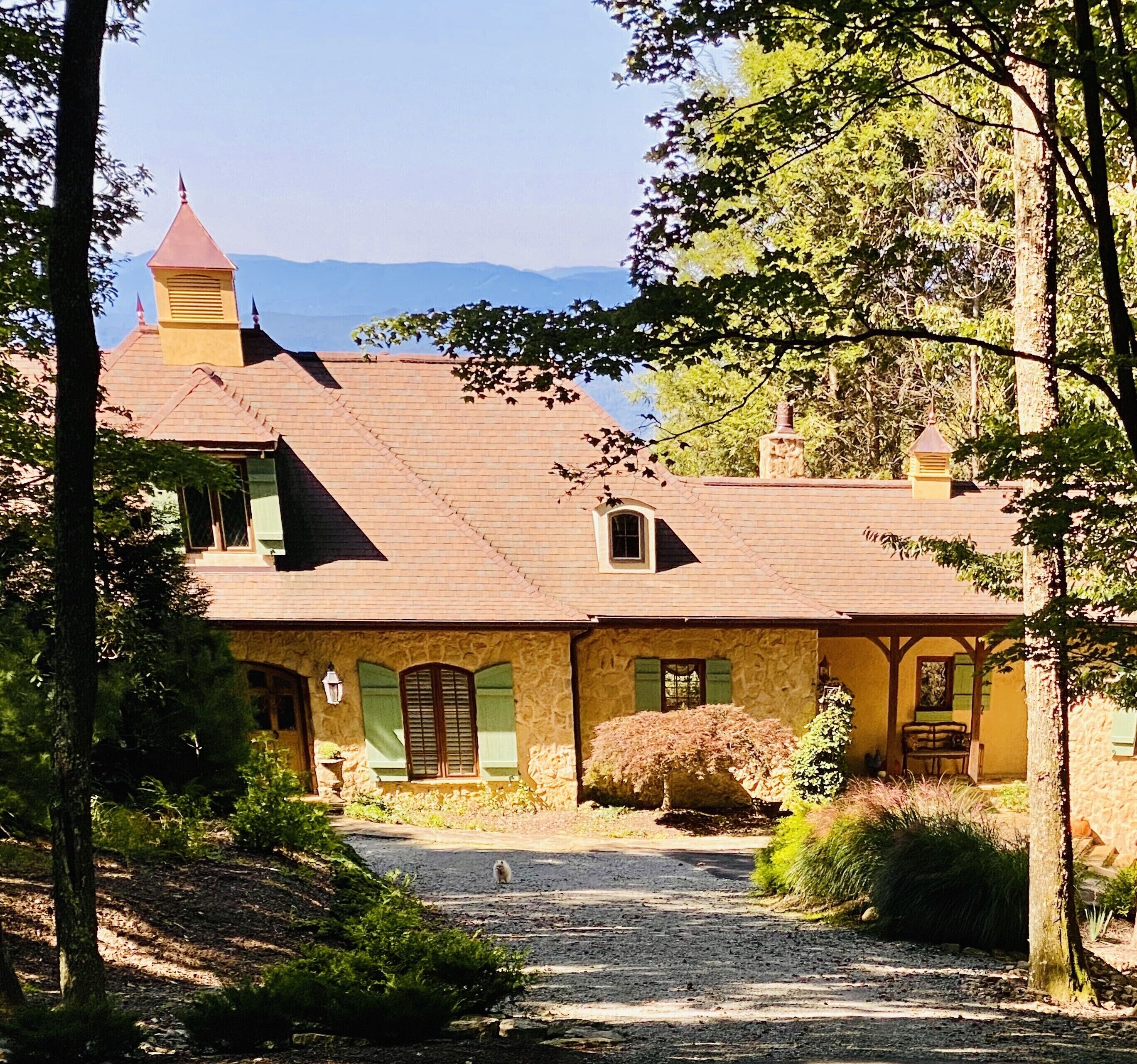 French Country Charm & Blue Ridge Mountain Views! Backs to Stone Mountain Park!