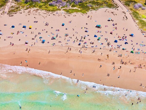 Beach nearby, beach towels