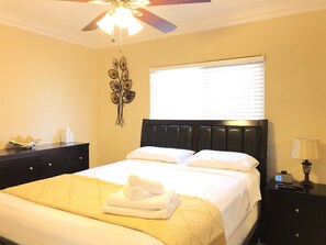 4 bedrooms, in-room safe, iron/ironing board, free WiFi