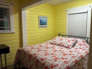 1 bedroom, desk, travel crib, free WiFi