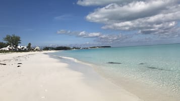 On the beach, beach towels