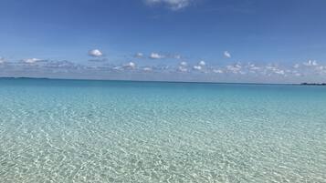 On the beach, beach towels