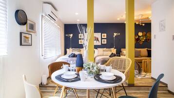 Rumah Deluks, 1 kamar tidur | Makan di kamar