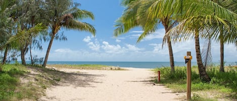 On the beach