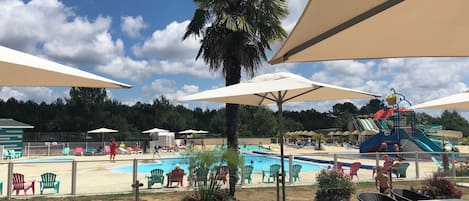Piscine extérieure, piscine chauffée