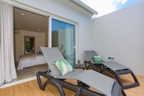 Terrace/patio - Modern villa in the center of Furnas (Furnas)