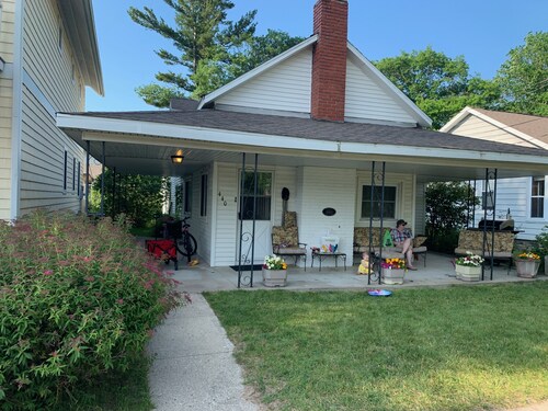 House steps from the beach.