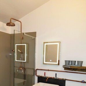 Regadera, amenidades de baño ecológicas, secadora de cabello, toallas 