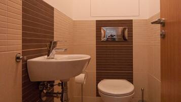 Chuveiro/banheira combinados, secador de cabelo, toalhas de banho