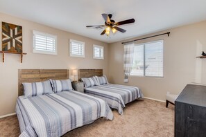 5 bedrooms, iron/ironing board, travel cot, free WiFi