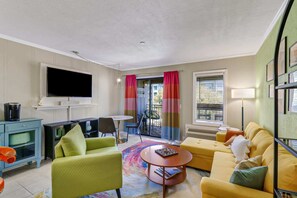 TV, DVD player, offices