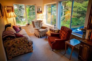 Televisor, llar de foc i llibres 