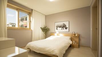 Desk, iron/ironing board, free WiFi, bed sheets