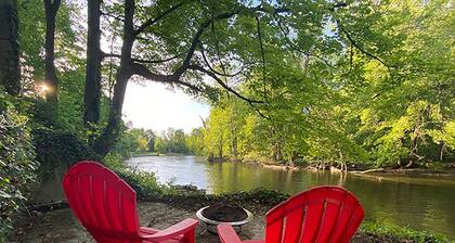 Eco-friendly riverfront home. Close to Ann Arbor and on the Huron River!